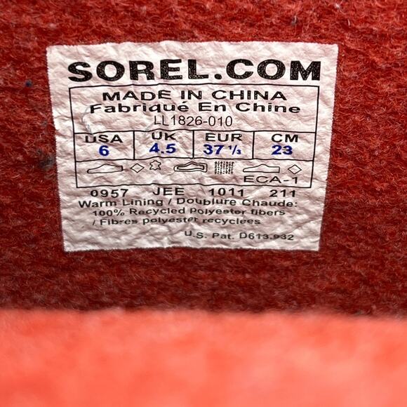 SOREL X CONCEPTS Boots Womens 6 'CATE THE GREAT' Brown‎ Leather Snow Winter - Picture 6 of 7